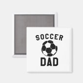 Voetbalvader, teamcoachende vader magneet (Voorkant / Achterkant)
