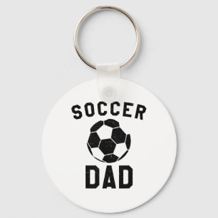 Voetbalvader, teamcoachende vader sleutelhanger