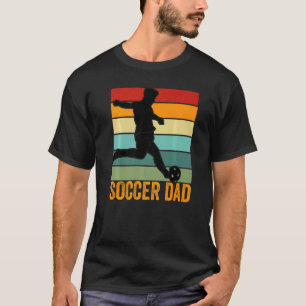 Voetbalvader, Vintage grappige voetbal Premium_1 T-shirt