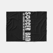 Voetbalvader zoals een honkbalvader maar dan met g fleece deken (Voorkant (Horizontaal))