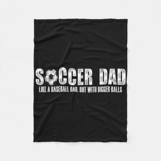 Voetbalvader zoals een honkbalvader maar dan met g fleece deken (Voorkant)