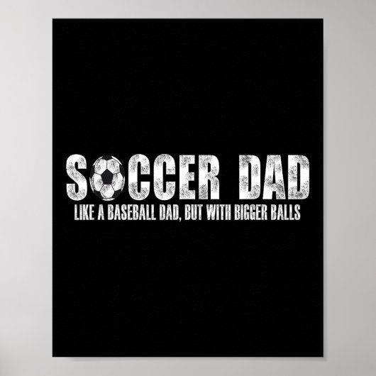 Voetbalvader zoals een honkbalvader maar dan met g poster (Voorkant)