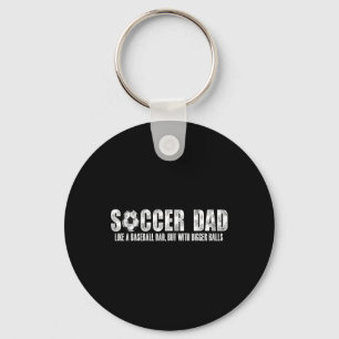 Voetbalvader zoals een honkbalvader maar dan met g sleutelhanger