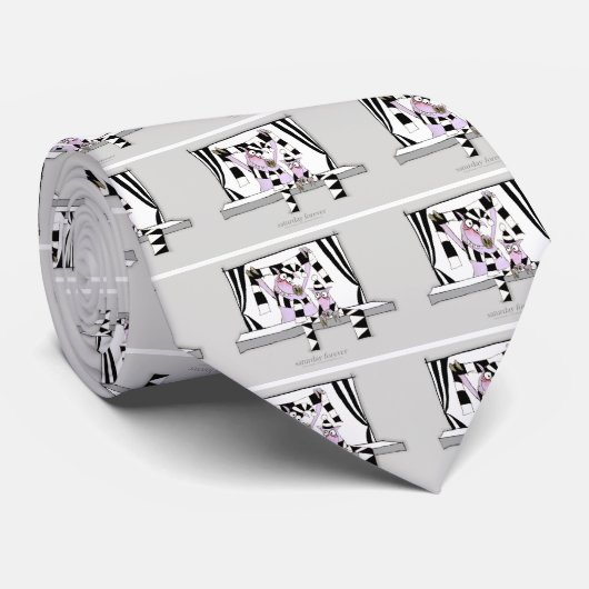 voetbalvarken zaterdag voor altijd stropdas (Opgerold)