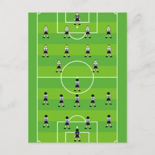 Voetbalveld Briefkaart