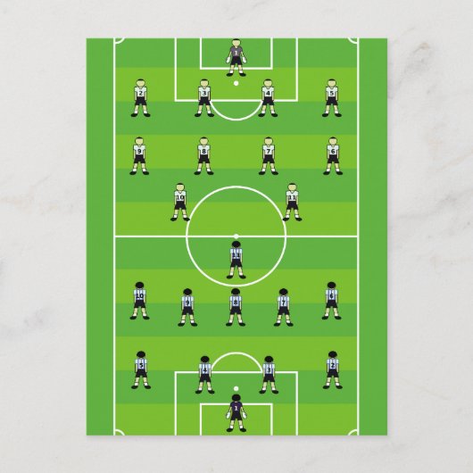 Voetbalveld Briefkaart (Voorkant)