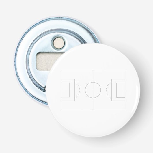 voetbalveld button flesopener (Voorkant)