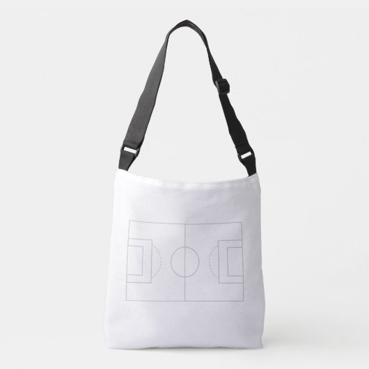 voetbalveld crossbody tas (Voorkant)