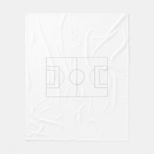voetbalveld fleece deken