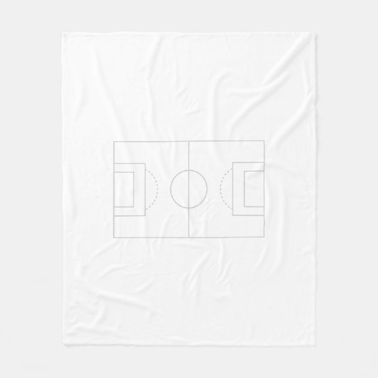 voetbalveld fleece deken (Voorkant)