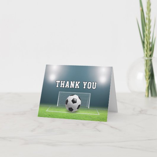 Voetbalveld Football Sport Bedankkaart (Voorkant)