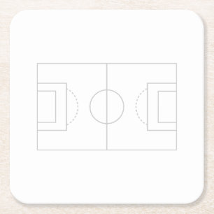 voetbalveld kartonnen onderzetters