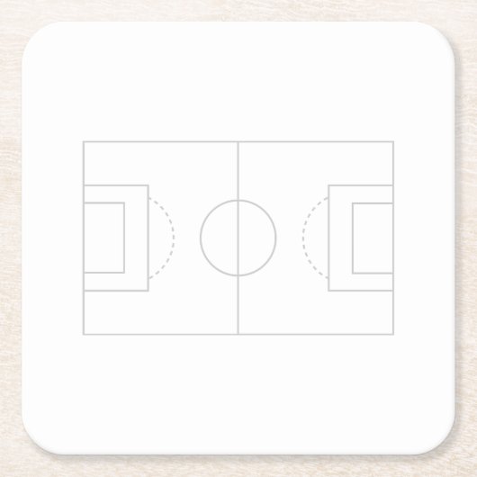 voetbalveld kartonnen onderzetters (Voorkant)