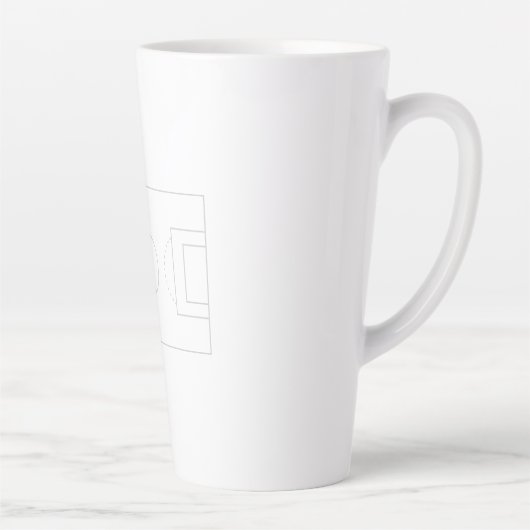 voetbalveld latte mok (Rechts)