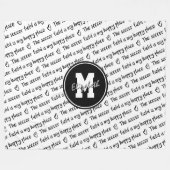 voetbalveld mijn gelukkige plek zwart-wit fleece deken (Voorkant (Horizontaal))