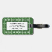 Voetbalveld Ontwerp Bagage Labels (Achterkant horizontaal)
