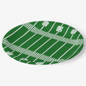 Voetbalveld Papieren Bordje (Gekanteld)
