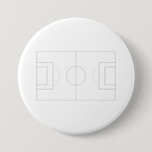 voetbalveld ronde button 7,6 cm (Voorkant)