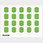 Voetbalveld Ronde Sticker (Vel)