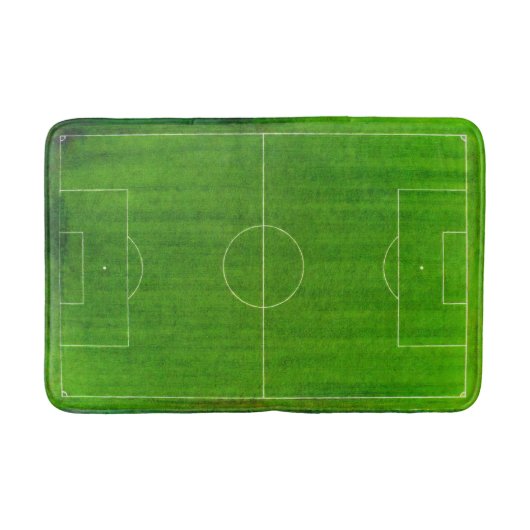 Voetbalveld (Stijl nr. 1) Badmat (Voorkant)