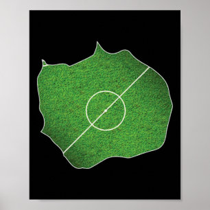 Voetbalveld van Bouvet Eiland  Poster