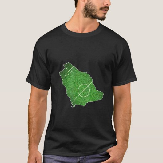 Voetbalveld van Saoedi-Arabië T-shirt (Voorkant)