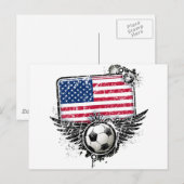 Voetbalventilatoren VS Briefkaart (Voorkant / Achterkant)