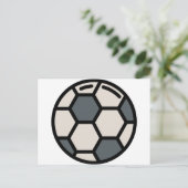 Voetbalvoetbal Briefkaart (Staand voorkant)