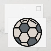 Voetbalvoetbal Briefkaart (Voorkant / Achterkant)