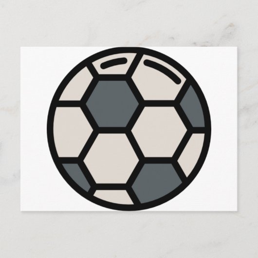 Voetbalvoetbal Briefkaart (Voorkant)