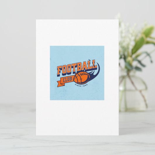 Voetbalvoetbal Kaart (Staand voorkant)