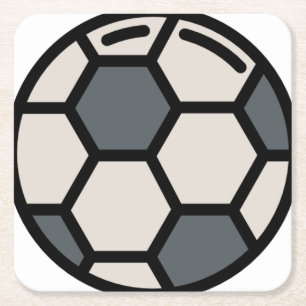 Voetbalvoetbal Kartonnen Onderzetters