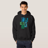 Voetbalvoetballer Midfielder Hoodie (Voorkant volledig)