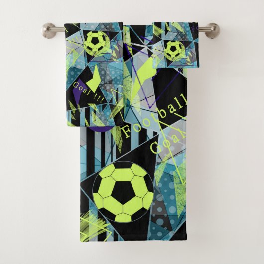 voetbalwedstrijd bad handdoek (Insitu)