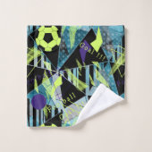 voetbalwedstrijd bad handdoek (Wasdoekje)