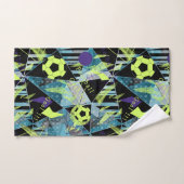 voetbalwedstrijd bad handdoek (Handdoek)