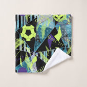 voetbalwedstrijd bad handdoek (Wasdoekje)