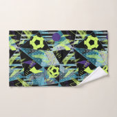 voetbalwedstrijd bad handdoek (Handdoek)