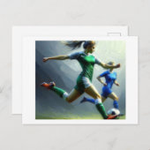 Voetbalwedstrijd, Briefkaart (Voorkant / Achterkant)