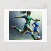 Voetbalwedstrijd, Briefkaart (Voorkant)