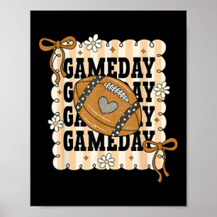 Voetbalwedstrijd Dag Coquette, Vrouwelijke Herfst  Poster