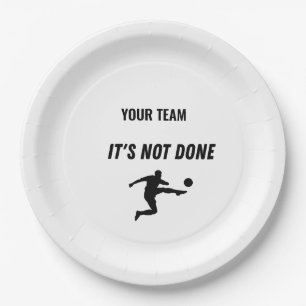 Voetbalwedstrijd Dag Papieren Bord