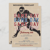 Voetbalwedstrijd Dag Sport Grote Kijkfeest Kaart (Voorkant / Achterkant)