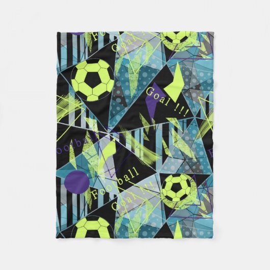 voetbalwedstrijd fleece deken (Voorkant)