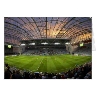 Voetbalwedstrijd, Forsyth Barr Stadium, Dunedin