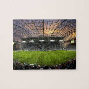 Voetbalwedstrijd, Forsyth Barr Stadium, Dunedin Legpuzzel