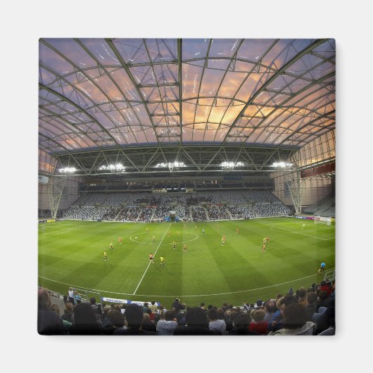 Voetbalwedstrijd, Forsyth Barr Stadium, Dunedin Magneet (Voorkant)