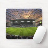 Voetbalwedstrijd, Forsyth Barr Stadium, Dunedin Muismat (Met muis)