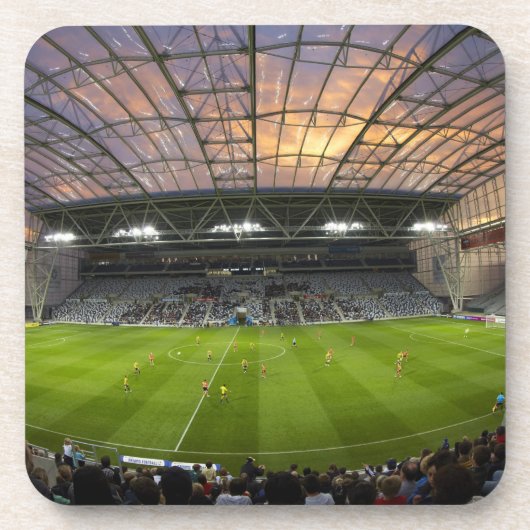 Voetbalwedstrijd, Forsyth Barr Stadium, Dunedin Onderzetter (Voorkant)