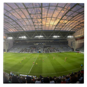Voetbalwedstrijd, Forsyth Barr Stadium, Dunedin Tegeltje